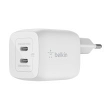 Cargador rápido Belkin WCH011VFWH blanco compatible con portátil, smartphone y tableta, cuenta con corriente alterna y carga rápida