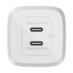 Cargador rápido Belkin WCH011VFWH blanco compatible con portátil, smartphone y tableta, cuenta con corriente alterna y carga rápida