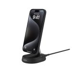 Cargador inalámbrico Belkin BoostCharge Pro en color negro, compatible con carga rápida, SKU WIA008VFBK.