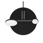 Imagen del cargador inalámbrico Belkin WIZ017vfBK en color negro compatible con auriculares, smartphones y relojes inteligentes. SKU: WIZ017VFBK.