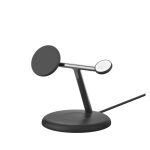 Cargador inalámbrico Belkin WIZ023VFBK para dispositivos móviles como auriculares, smartphone y reloj inteligente en color negro