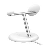 Cargador inalámbrico Belkin WIZ023VFWH blanco para auriculares, smartphone y reloj inteligente. SKU: WIZ023VFWH