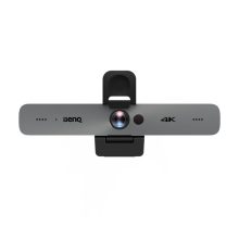 Cámara de videoconferencia BenQ DVY32 en negro, con una resolución de 3840 x 2160 píxeles y 30 fotogramas por segundo, SKU 5A.F7S14.004.