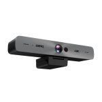 Cámara de videoconferencia BenQ DVY32 en negro, con una resolución de 3840 x 2160 píxeles y 30 fotogramas por segundo, SKU 5A.F7S14.004.