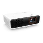 Proyector BenQ X500i de corto alcance, 2200 lúmenes ANSI, tecnología DLP y resolución UHD 4K (3840x2160), modelo 9H.JSC77.17E, en colores negro y blanco