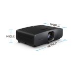 BenQ W2720i proyector de largo alcance, 2500 lúmenes ANSI, tecnología DLP, resolución UHD 4K (3840x2160), función 3D, color negro, SKU 9H.JSX77.57E
