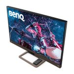 Monitor BenQ EW3280U, 32 pulgadas, resolución 4K Ultra HD, LED, colores negro y marrón, SKU 9HLJ2LATBE.
