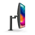 Imagen del monitor BenQ PD2706UA, pantalla de PC de 27 pulgadas con resolución 3840 x 2160 píxeles, 4K Ultra HD, en color negro. SKU: 9H.LLKLB.QEE.