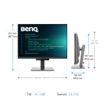 BenQ RD280U pantalla para PC, 28.2 pulgadas, resolución 3840 x 2560 píxeles, 4K Ultra HD, color negro, SKU 9H.LM1LJ.TBE