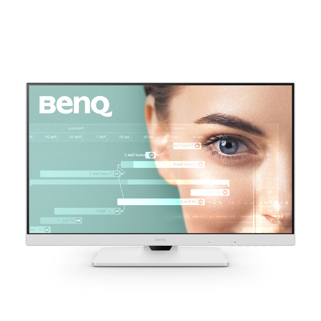 BenQ GW2786TC pantalla para PC 68,6 cm (27″) 1920 x 1080 Pixeles Full HD Blanco 3 Monitor BenQ GW2786TC en ambiente de oficina