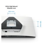 Monitor BenQ EX271U para PC de 27 pulgadas, resolución 3840 x 2160 píxeles, 4K Ultra HD, tecnología LED en colores negro y blanco. SKU: 9HLN2LBQBE