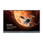 Imagen de la pizarra blanca interactiva BenQ Board Pro RP7504 de 75 pulgadas, resolución 3840 x 2160 pixeles, color negro y pantalla táctil. SKU 9H.F98TC.DE3