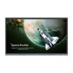 BenQ RE6504 panel plano interactivo de 65 pulgadas con resolución 4K Ultra HD, relación de contraste 1200:1, brillo de 450 cd/m², procesador Android integrado. SKU 9H.F9ETK.DE8