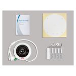 Cámara de seguridad Bolide BN1908FE/NDAA, diseño esférico, IP, para interior, resolución 4000 x 3000 pixeles, instalación en techo.