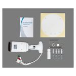 Cámara de seguridad en forma de bala Bolide BN8037AI/NDAA, ideal para techo o pared, con resolución de 2592 x 1944 píxeles.