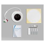 Cámara de seguridad IP Bolide BN9029AI/NDAA en formato torreta con resolución 3840 x 3840 pixeles, apta para montaje en techo o pared, adecuada tanto para interiores como exteriores