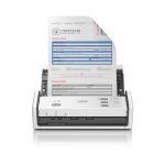 Escáner Brother ADS-1300 con alimentador automático de documentos (ADF), resolución 1200 x 1200 DPI, tamaño A4, color blanco. SKU: ADS1300UN1