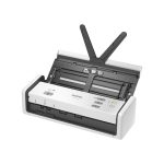 Escáner Brother ADS-1300 con alimentador automático de documentos (ADF), resolución 1200 x 1200 DPI, tamaño A4, color blanco. SKU: ADS1300UN1