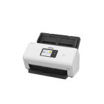 Brother escáner ADS-4500W con alimentador automático de documentos, resolución de 600 x 600 DPI, tamaño A4, en colores Negro y Blanco. SKU: ADS4500WRE1