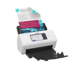 Imagen del escáner Brother ADS-4700W, alimentado por hojas, 600 x 600 DPI, compatible con A4, en colores Negro y Blanco. SKU: ADS4700WTF1