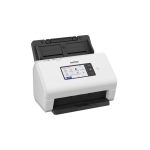 Escáner Brother ADS-4900W ADF con alimentación por hojas, 600 x 600 DPI, para documentos A4 en color negro y blanco. SKU: ADS4900WTF1