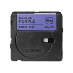 Brother BTAG-F31 cinta para impresora de etiquetas en color púrpura, ideal para impresiones nítidas y duraderas. SKU: BTAGF31
