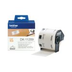 Brother DK-11209 cinta para impresora de etiquetas en color negro sobre blanco, perfecta para etiquetar archivos y documentos. SKU DK11209