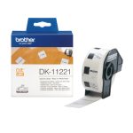 Cinta para impresora de etiquetas Brother negro sobre blanco, modelo DK-11221, ideal para etiquetas nítidas y duraderas