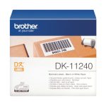 Imagen de una etiqueta de impresora blanca Brother DK-11240. SKU: DK11240
