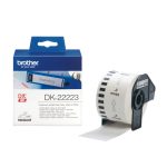 Brother DK-22223 etiqueta de impresora de color blanco, ideal para impresiones nítidas y claras | SKU: DK22223
