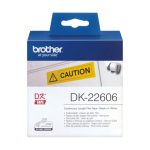 Brother DK-22606 cinta para impresora de etiquetas, negro sobre amarillo, alta visibilidad, SKU: DK22606