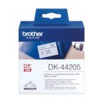 Cinta para impresora de etiquetas Brother DK-44205, negra sobre fondo blanco, SKU DK44205