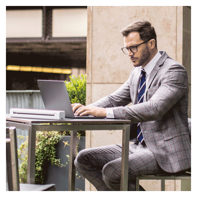 Brother DS-640 escáner portable uso en oficina