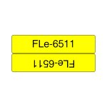 Cinta para impresora de etiquetas Brother FLE-6511, negro sobre amarillo, SKU FLE6511