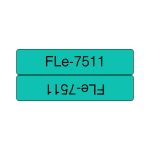 Cinta para impresora de etiquetas Brother FLE-7511 en color Negro sobre verde, ideal para usos prolongados. SKU: FLE7511