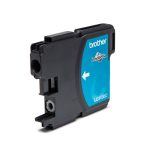 Cartucho de tinta original Brother de color cian, modelo LC1100C. Compatible con impresoras Brother específicas.