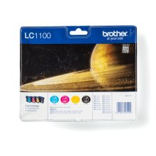 Brother LC1100VALBPDR cartuchos de tinta originales de 4 piezas en negro, cian, magenta y amarillo, SKU LC1100VALBPDR