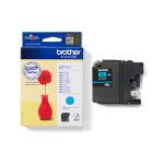Cartucho de tinta Brother modelo LC121C en color cian, original y de alto rendimiento, SKU: LC121C