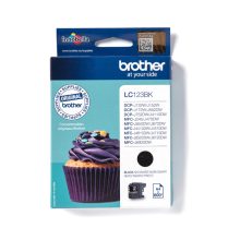 Cartucho de tinta negra original Brother LC123BK de alto rendimiento, SKU LC123BK, para impresoras
