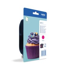 Cartucho de tinta original magenta Brother modelo LC123MBP, ideal para impresiones de alta calidad, SKU LC123MBP