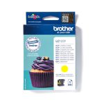 Brother LC123Y cartucho de tinta en color amarillo original, un paquete, SKU LC123Y
