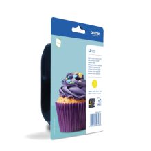 Imagen del cartucho de tinta amarillo original Brother LC123YBP, ideal para impresoras, SKU LC123YBP.