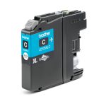 Cartucho de tinta Brother LC-125XLC en color cian, original y de alto rendimiento, SKU LC125XLC