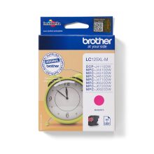 Brother LC125XLM cartucho de tinta original en color magenta de alta capacidad, SKU LC125XLM, una pieza.