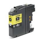 Cartucho de tinta Brother LC-125XLY original de alta capacidad en color amarillo para impresoras Brother. SKU LC125XLY