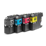 Brother LC127XLVALBP, cartucho de tinta original en colores negro, cian, magenta y amarillo, pack de 4 piezas.