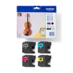 Brother LC127XLVALBP, cartucho de tinta original en colores negro, cian, magenta y amarillo, pack de 4 piezas.