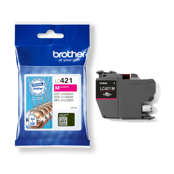 Brother LC421M cartucho de tinta 1 pieza(s) Original Magenta 5 Razones para comprar el cartucho Brother LC421M