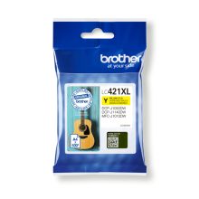 Brother LC421XLY cartucho de tinta original, color amarillo, SKU LC421XLY, consumibles para impresoras de alta calidad