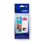 Brother LC424M cartucho de tinta original en color magenta, rendimiento óptimo para impresiones de alta calidad. SKU: LC424M